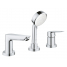Смеситель для ванны GROHE BauEdge на 3 отверстия, на край ванны, хром 