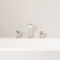 Смеситель для ванны GROHE BauEdge на 3 отверстия, на край ванны, хром 