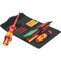 Набор насадок WERA Kraftform Kompakt Turbo i Imperial 1 VDE Tool Finder с 2 отвёртками-битодержателями, 16 пр. 006641