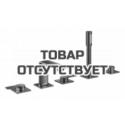 Смеситель для ванны GROHE Allure двухвентильный, на 5 отверстий, на край ванны, темный графит глянец 