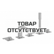Смеситель для ванны GROHE Allure двухвентильный, на 5 отверстий, на край ванны, холодный рассвет матовый 