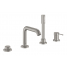Смеситель для ванны GROHE Essence на 4 отверстия, на край ванны, суперсталь 