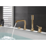 Смеситель для ванны GROHE Essence на 4 отверстия, на край ванны, холодный рассвет глянец 