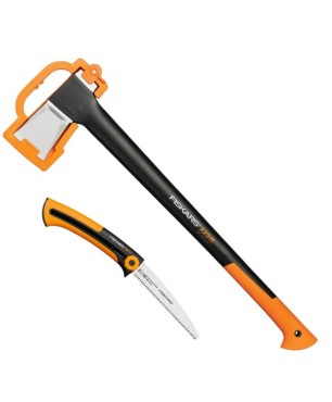 Набор Fiskars Топор X25 + Пила SW73