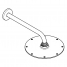 Верхний душ с кронштейном GROHE Rainshower Cosmopolitan Metal, диаметр 210 мм, хром 