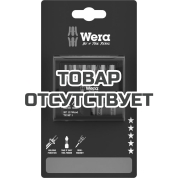 Набор бит WERA&nbsp;Bit-Check 12 Wood TX HF 1 SB с битодержателем 887/4 RR Rapidaptor 1/4" C6.3, PZ-TX x 25 мм 12 пр.&nbsp;073641
