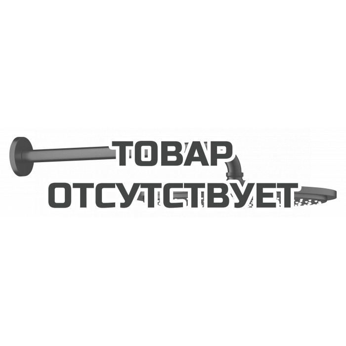 Верхний душ с душевым кронштейном 380 мм, 1 режим струи, GROHE Rainshower, темный графит матовый