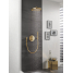 Верхний душ с душевым кронштейном 380 мм, 1 режим струи, GROHE Rainshower, холодный рассвет глянец