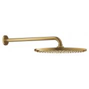 Верхний душ с душевым кронштейном 380 мм, 1 режим струи, GROHE Rainshower, холодный рассвет матовый