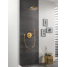 Верхний душ с душевым кронштейном 380 мм, 1 режим струи, GROHE Rainshower, холодный рассвет матовый