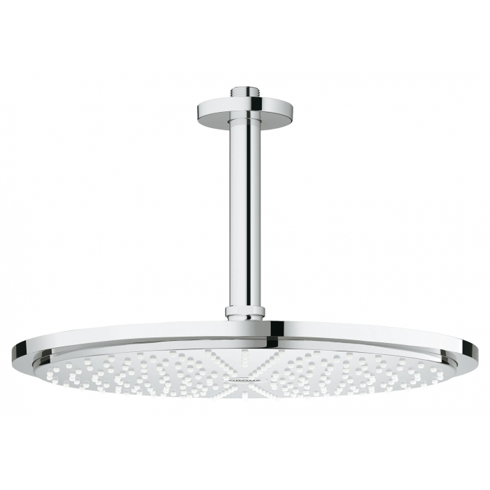 Верхний душ с кронштейном GROHE Rainshower Cosmopolitan Metal, диаметр 310 мм, потолочный кронштейн, хром 