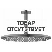Верхний душ с потолочным душевым кронштейном 142 мм, 1 режим струи, GROHE Rainshower, темный графит матовый