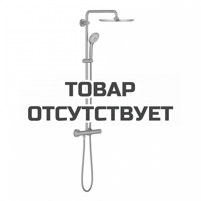 Душевая система с термостатом для настенного монтажа, GROHE Euphoria System 310, суперсталь