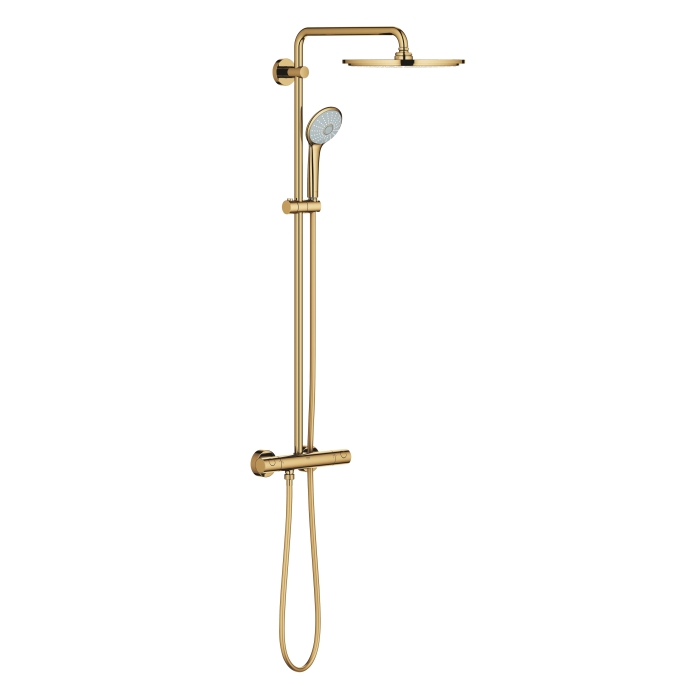 Душевая система с термостатом для настенного монтажа, GROHE Euphoria System 310, холодный рассвет глянец (26075GL0)