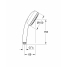 Ручной душ GROHE New Tempesta Cosmopolitan 100 I, хром 