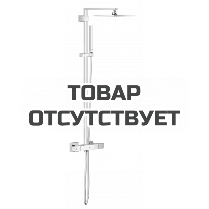 Душевая система с термостатом для настенного монтажа, GROHE Euphoria Cube System 230, хром