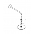 Верхний душ с душевым кронштейном GROHE Rainshower Cosmopolitan, диаметр 210 мм, хром 
