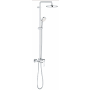 Душевая система с однорычажным смесителем настенного монтажа, GROHE Tempesta Cosmopolitan System 210, хром