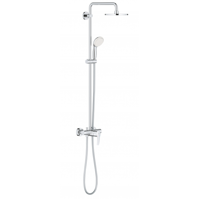 Душевая система с однорычажным смесителем настенного монтажа, GROHE New Tempesta System, хром