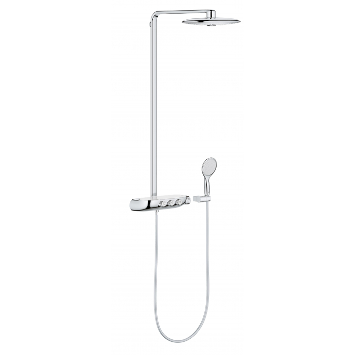 Душевая система с термостатом для настенного монтажа, GROHE Rainshower System SmartControl Duo 360, хром