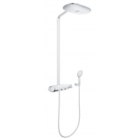 Душевая система с термостатом для настенного монтажа, GROHE Rainshower System SmartControl Duo 360, белая луна