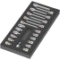 Набор головок торцевых WERA&nbsp;9723 Foam insert Zyklop B bit socket set 1 со вставкой-битой HEX и TORX, в ложементе, 3/8", 22 пр.&nbsp;150113