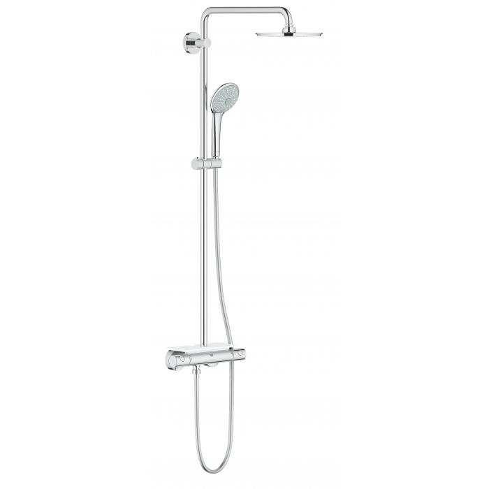 Душевая система GROHE Euphoria 210 с термостатическим смесителем и полочкой, хром 