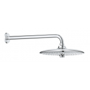 Верхний душ с душевым кронштейном 380 мм, 3 режима струи, GROHE Euphoria 260, хром