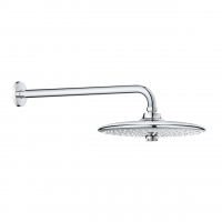 Верхний душ с душевым кронштейном 380 мм, 3 режима струи, GROHE Euphoria 260, хром