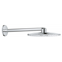 Верхний душ и душевой кронштейн 430 мм, 2 режима струи, GROHE Rainshower SmartActive 310, хром