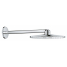 Верхний душ и душевой кронштейн 430 мм, 2 режима струи, GROHE Rainshower SmartActive 310, хром