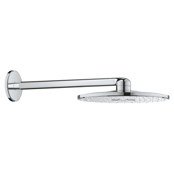 Верхний душ и душевой кронштейн 430 мм, 2 режима струи, GROHE Rainshower SmartActive 310, хром