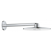 Верхний душ GROHE Rainshower 310 SmartActive с душевым кронштейном 430 мм, 2 режима струи, белая луна 