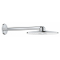 Верхний душ GROHE Rainshower 310 SmartActive с душевым кронштейном 430 мм, 2 режима струи, белая луна 