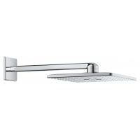 Верхний душ и душевой кронштейн 430 мм., GROHE Rainshower SmartActive 310 Cube, 2 режима струи, хром