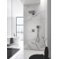 Верхний душ с душевым кронштейном GROHE Rainshower 310 SmartActive Cube, темный графит матовый 