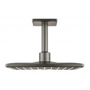 Верхний душ с потолочным душевым кронштейном GROHE Rainshower 310 SmartActive Cube, темный графит матовый 