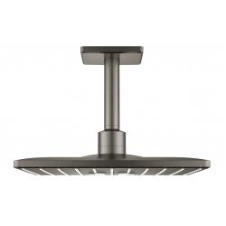 Верхний душ с потолочным душевым кронштейном GROHE Rainshower 310 SmartActive Cube, темный графит матовый 