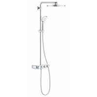 Душевая система с термостатом для настенного монтажа, GROHE Euphoria SmartControl System 310 Duo, хром