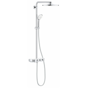 Душевая система с термостатом для настенного монтажа, GROHE Euphoria SmartControl 310 DUO, белая луна