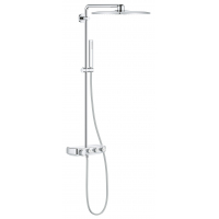 Душевая система с термостатом для настенного монтажа, GROHE Euphoria SmartControl 310 DUO Cube, хром 
