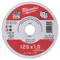 Отрезной диск по металлу Milwaukee SCS 41 / 125 x 1 x 22 мм (1шт)