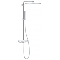 Душевая система с термостатом для настенного монтажа, GROHE Euphoria SmartControl System 310, белая луна