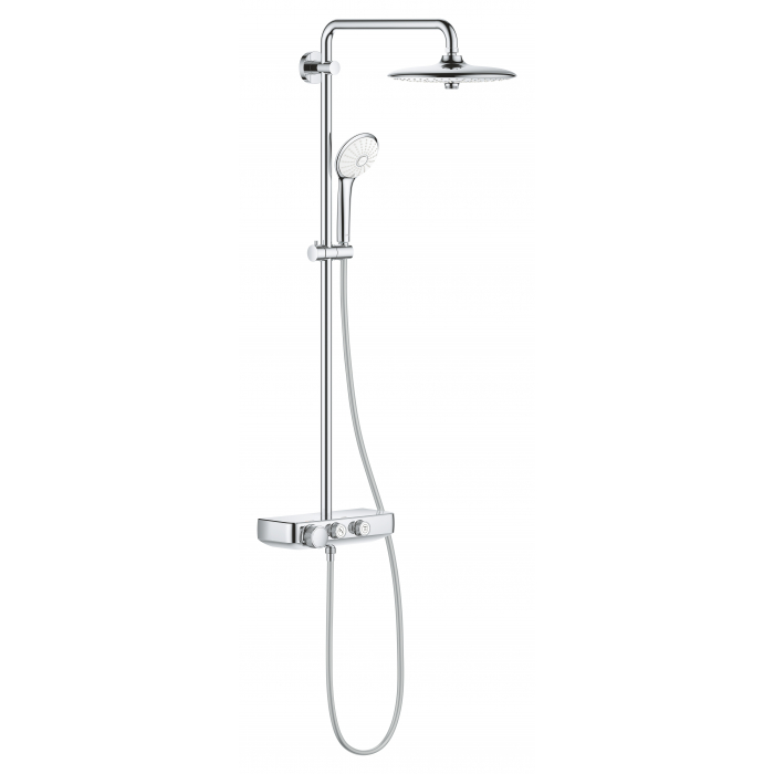 Душевая система с термостатом для настенного монтажа, GROHE Euphoria SmartControl System 260, хром