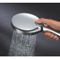 Ручной душ GROHE Rainshower SmartActive 130, 3 вида струй, белая луна 