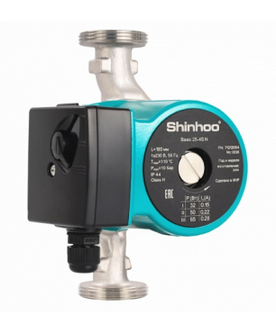 Насос циркуляционный Shinhoo BASIC 25-4S N 180 1x230V