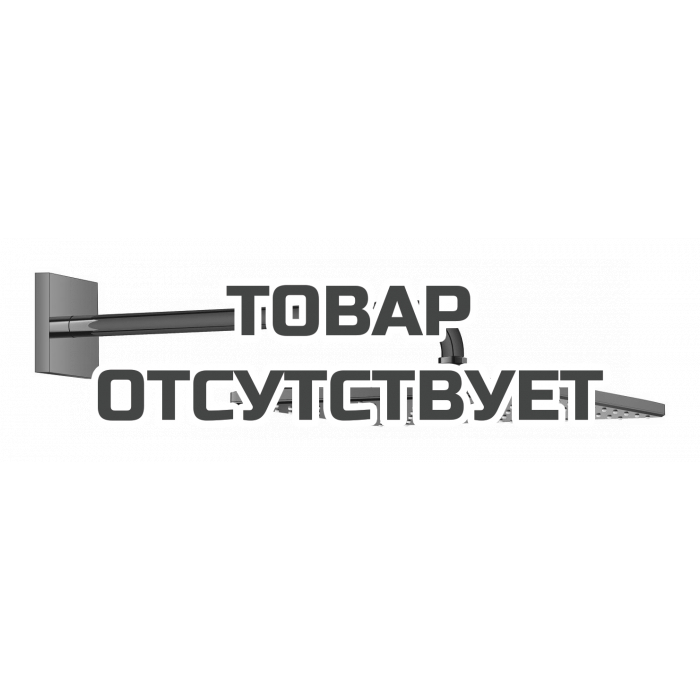 Верхний душ GROHE Rainshower Mono 310 Cube с душевым кронштейном 422 мм, 1 режим струи, темный графит глянец 