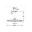 Верхний душ GROHE Rainshower Mono 310 Cube с потолочным душевым кронштейном 142 мм, 1 режим струи, теплый закат матовый 