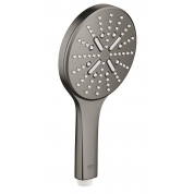 Ручной душ GROHE Rainshower SmartActive 130, 3 вида струй, темный графит матовый 