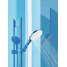 Душевой гарнитур GROHE Rainshower SmartActive 130, 3 вида струй, белая луна 